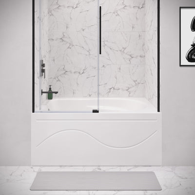Ivy 54'' x 30" Bathtub with Apron Left Hand Drain in White