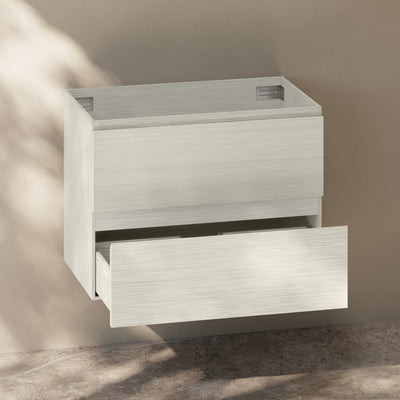 Liberte 30" Wall-Mounted Bathroom Vanity Cabinet without Top in White Oak