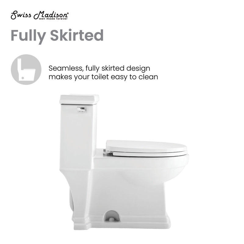 Voltaire One-Piece Elongated Toilet Side Flush 1.28 gpf