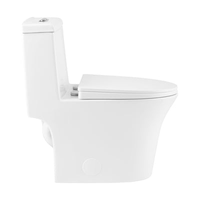 Hugo One Piece Elongated Dual Flush Toilet 1.1 / 1.6 gpf