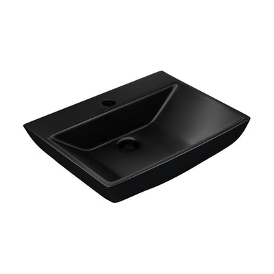 Sublime 18" Ceramic Wall Hung Sink in Matte Black