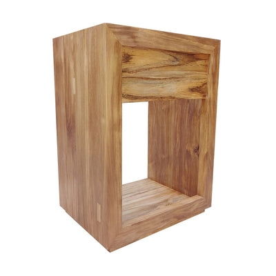 Rennes 24" Reclaimed Wood Vanity in Natural Teak- Cabinet