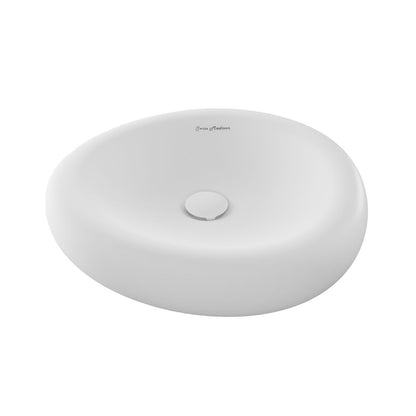 Nanterre 16" Round Vessel Sink in Glossy White
