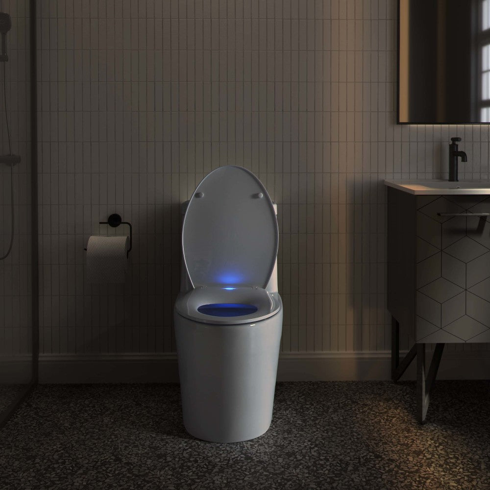 Utilitech White Toilet Seat Night Light in the Toilet Hardware