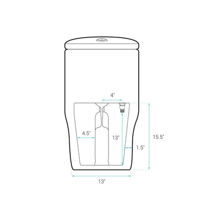 Sublime One-Piece Elongated Toilet Dual-Flush 1.1/1.6 gpf