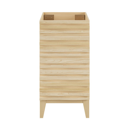 Cascade 18" Bathroom Vanity in Natural Oak - Cabinet