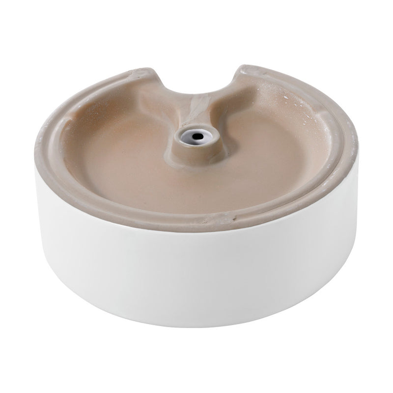 Monaco Round Vessel Sink with Faucet Mount