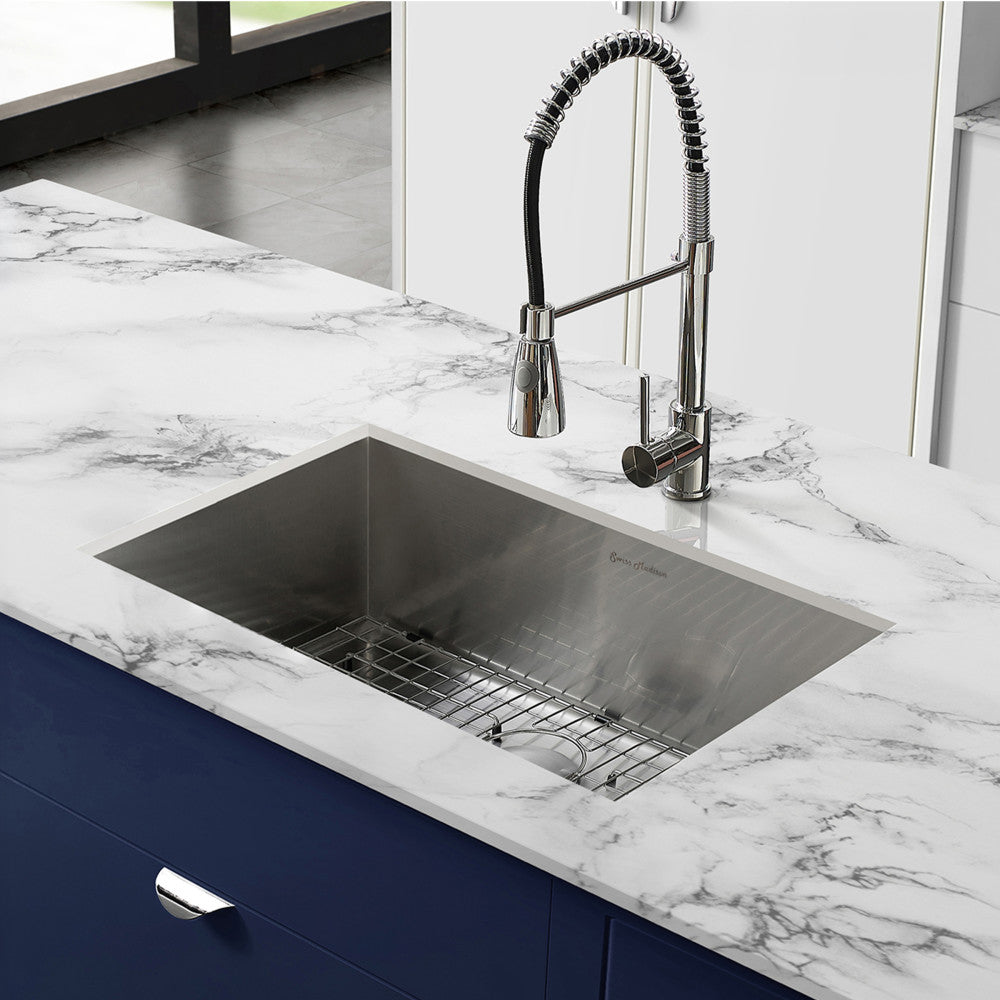 Tourner 27 x 19 Stainless Steel, Single Basin, Undermount Kitchen Sink