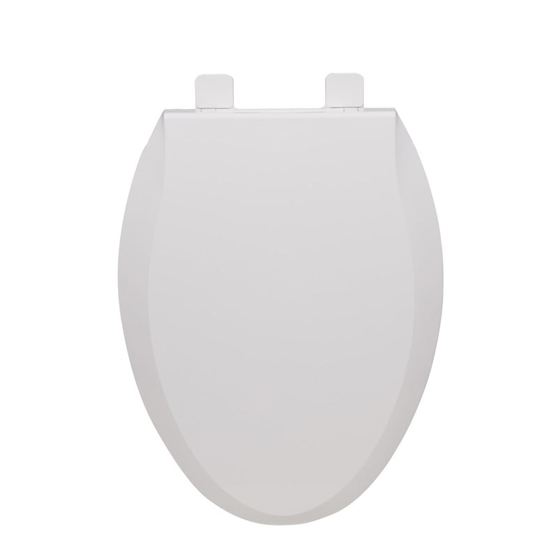 Elongated Toilet Seat with Toddler Seat Built In, Family Toilet Seat in Glossy White