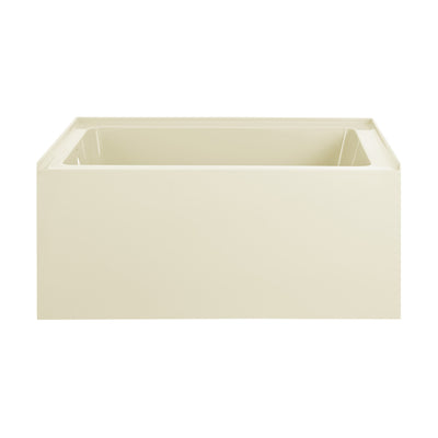 Voltaire 48" x 32" Left-Hand Drain Alcove Bathtub with Apron in Bisque