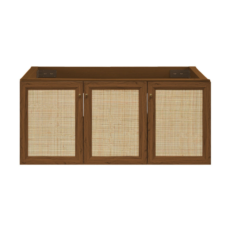 Classe 48" Wall-Mounted Bathroom Vanity Cabinet without Top in Brown Oak