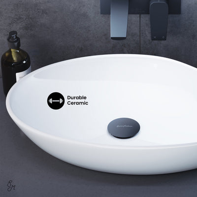 Daxton Glossy White Ceramic Specialty Vessel Sink 25.5 in