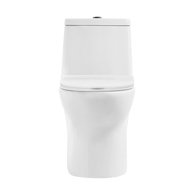 Ivy One Piece Toilet Dual Vortex™ Flush, Black Hardware 1.1/1.6 gpf