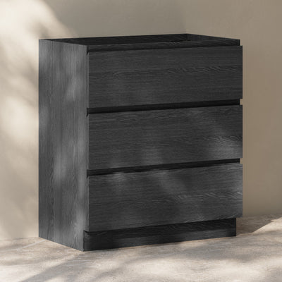 Liberte 30" Freestanding Bathroom Vanity Cabinet without Top in Black Oak