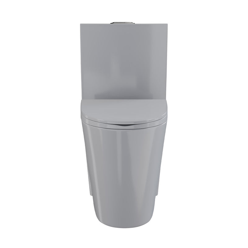 St. Tropez One-Piece Elongated Toilet Vortex™ Dual-Flush 1.1/1.6 gpf in Glossy Gray
