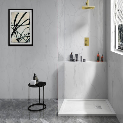Terre B Series 36" x 36" Reversible Drain Shower Base