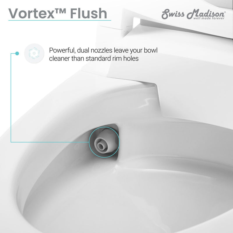 Viro Smart Tankless Elongated Toilet, Touchless Vortex™ Dual-Flush 1.1/1.6 gpf
