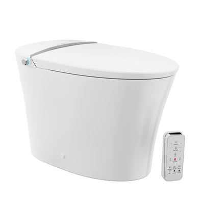 Viro Smart Tankless Elongated Toilet and Bidet, Touchless Vortex Dual-Flush 1.1/1.6 gpf
