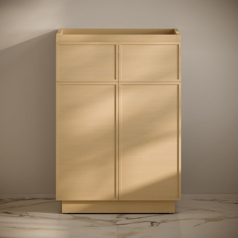 St. Tropez 24" Freestanding Bathroom Vanity Cabinet without Top in Natural Oak