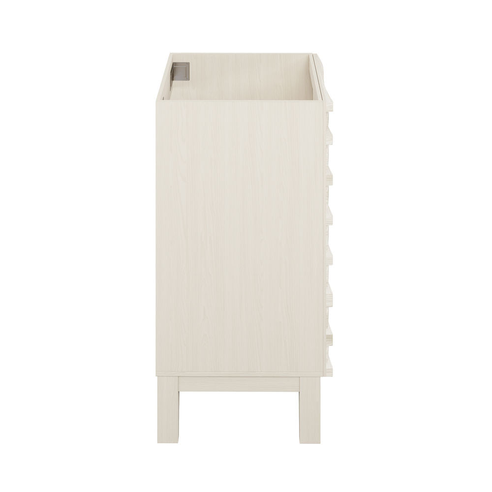 Cascade 18" Freestanding Bathroom Vanity Cabinet without Top in White Oak