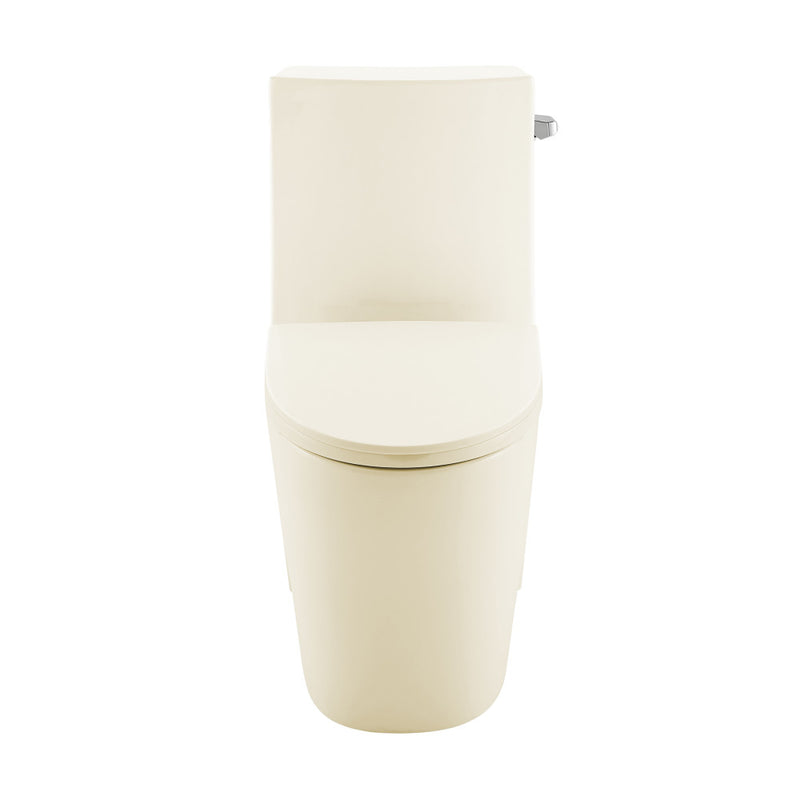 St. Tropez One-Piece 14" Rough-in 1.28 GPF Right-Hand Vortex Flush Elongated Toilet in Glossy Bisque