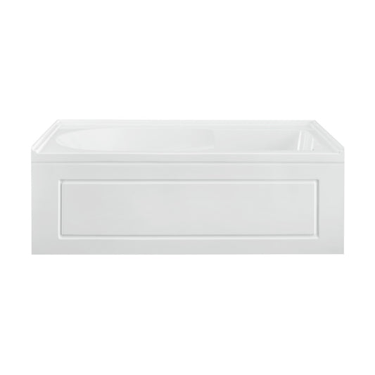 Concorde 60" x 32" Acrylic Glossy White, Alcove, Integral, Right-Hand Drain, Apron Bathtub
