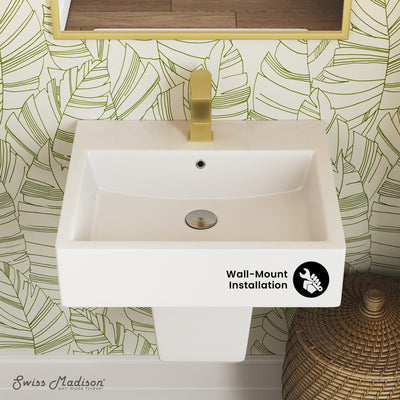 Concorde 21" Two-Piece Wall-Mount Bathroom Sink