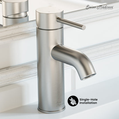 Ivy Single Hole, Single-Handle, Bathroom Faucet in Brushed Nickel