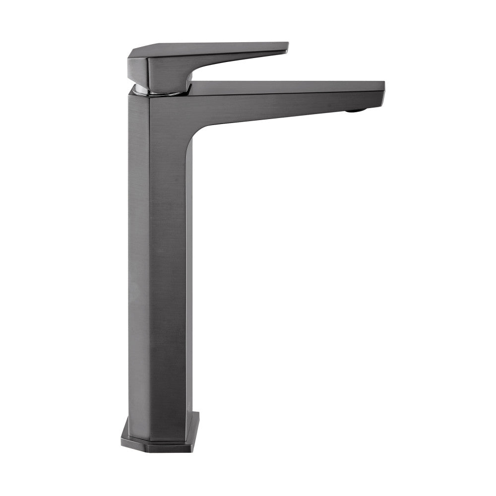 Voltaire Single Hole, Single-Handle, High Arc Bathroom Faucet in Gunmetal Gray