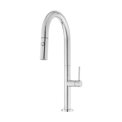 Chalet Single Handle, Pull-Down Kitchen Faucet in Chrome