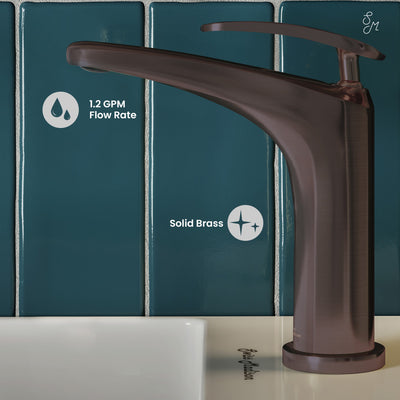 Sublime Single Hole, Single-Handle, Bathroom Faucet in Oil Rubbed Bronze