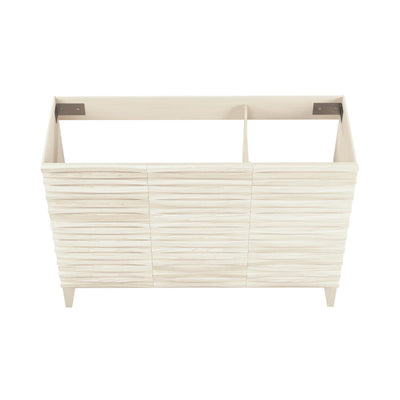 Cascade 48" Freestanding Bathroom Vanity Cabinet without Top in White Oak