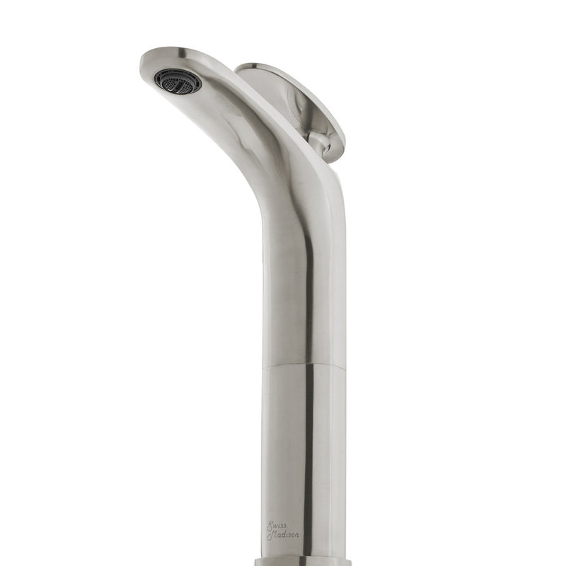 Sublime Single Hole, Single-Handle, High Arc Bathroom Faucet in Brushed Nickel