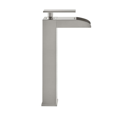 Concorde Single Hole, Single-Handle, High Arc Waterfall, Bathroom Faucet in Brushed Nickel