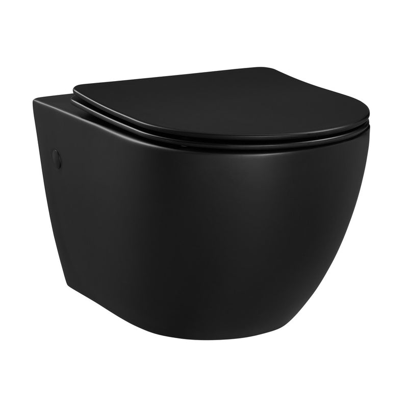 St. Tropez Wall-Hung Toilet Bowl Only in Matte Black