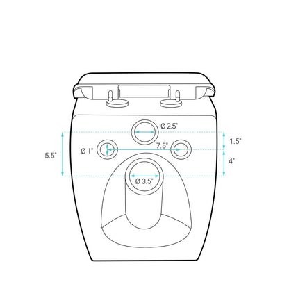 Classe Wall-Hung Toilet Bowl Only in Glossy White