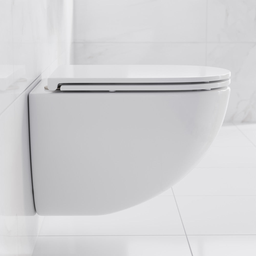 St. Tropez Wall-Hung Toilet Bowl Only in Matte White