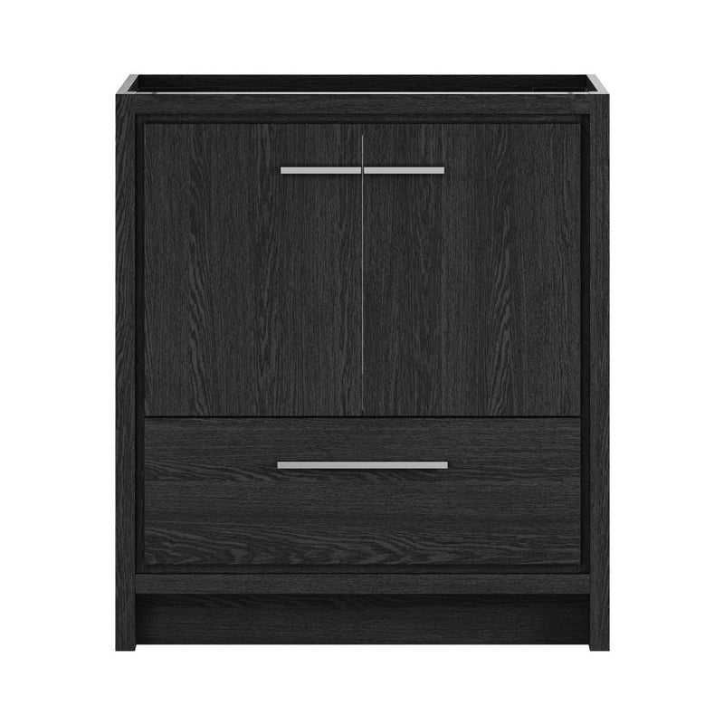 Virage 30" Freestanding Bathroom Vanity in Black Oak without Sink Top