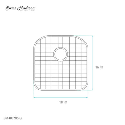 Stainless Steel Kitchen Sink Grid for 23 x 21 Sinks