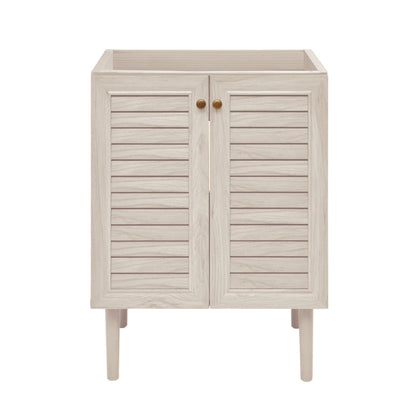Bron 24" Freestanding Bathroom Vanity Cabinet without Top in White Oak