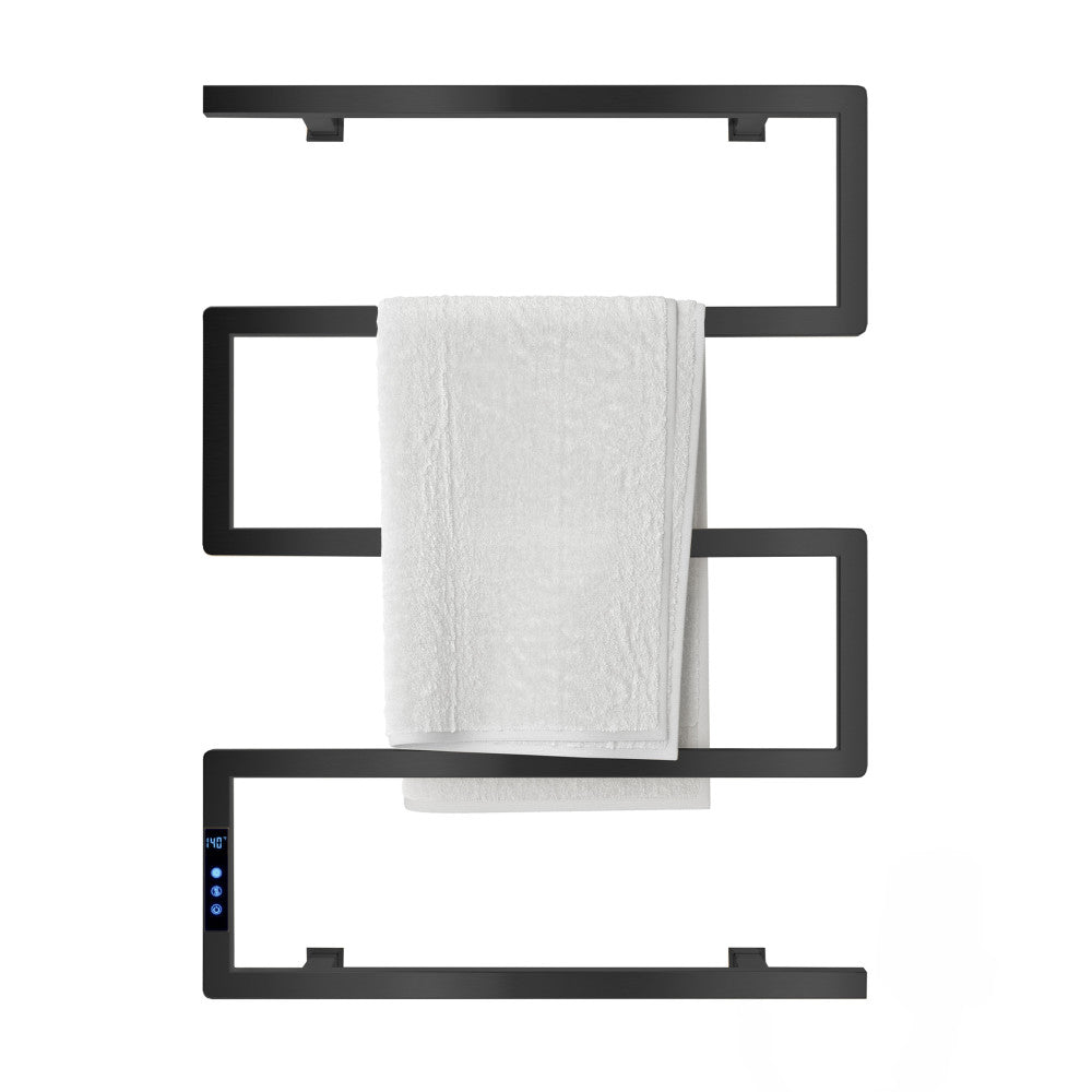 Voltaire 5-Bar Electric Towel Warmer in Matte Black