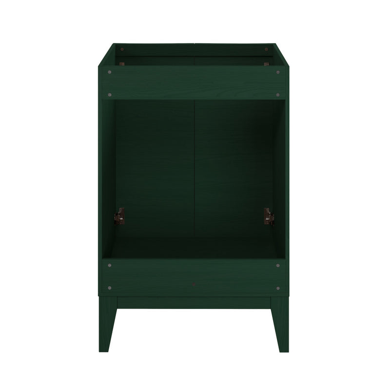 Cascade 24" Freestanding Bathroom Vanity Cabinet without Top in Green Oak