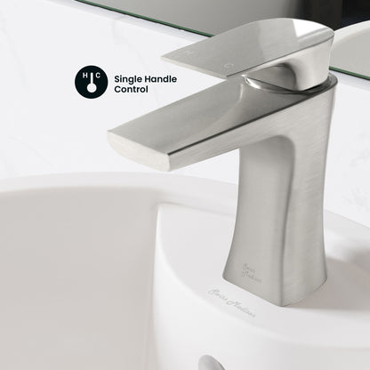 Monaco Single Hole, Single-Handle, Bathroom Faucet in Brushed Nickel