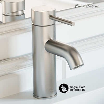 Ivy Single Hole, Single-Handle, Bathroom Faucet in Brushed Nickel