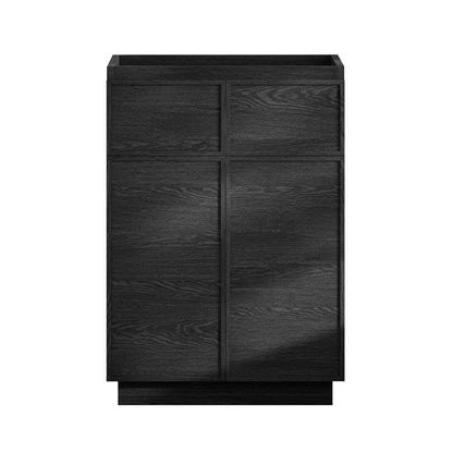 St. Tropez 24" Freestanding Bathroom Vanity Cabinet without Top in Black Oak
