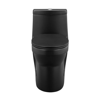 Virage One-Piece Elongated Toilet Vortex Dual-Flush 1.1/1.6 gpf, Matte Black