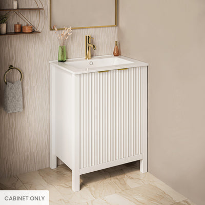 Bastille 24 Bathroom Vanity in White Cabinet Only