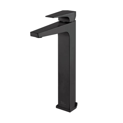 Voltaire Single Hole, Single-Handle, High Arc Bathroom Faucet in Matte Black