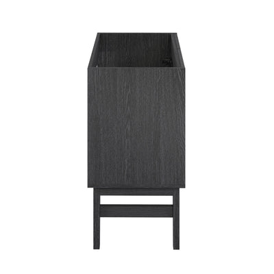 Bosse 24" Freestanding Bathroom Vanity Cabinet without Top in Black Oak