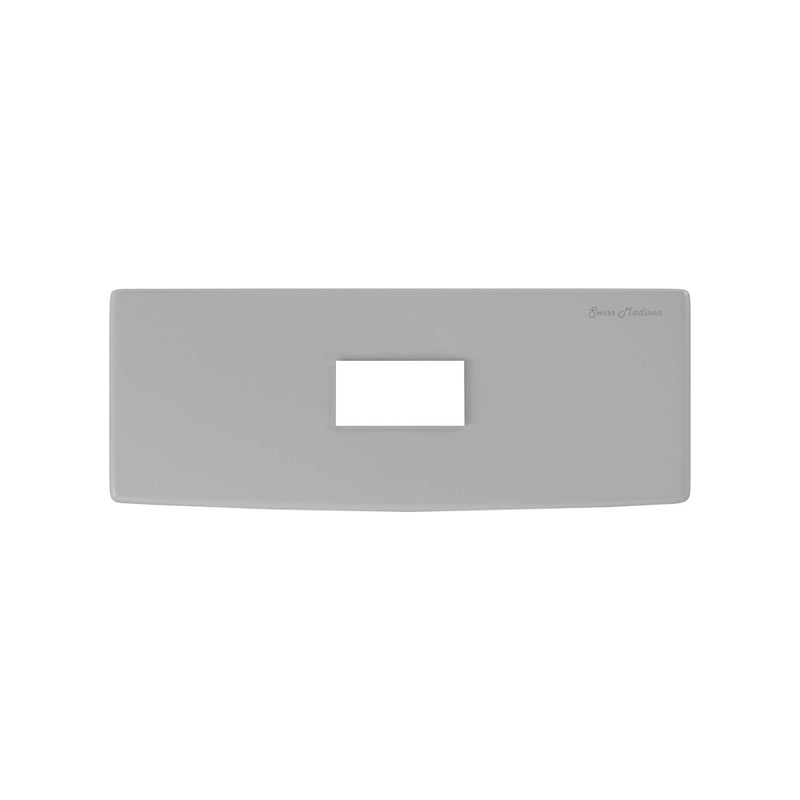 Dreux Dual Flush Toilet Tank Lid Matte Gray